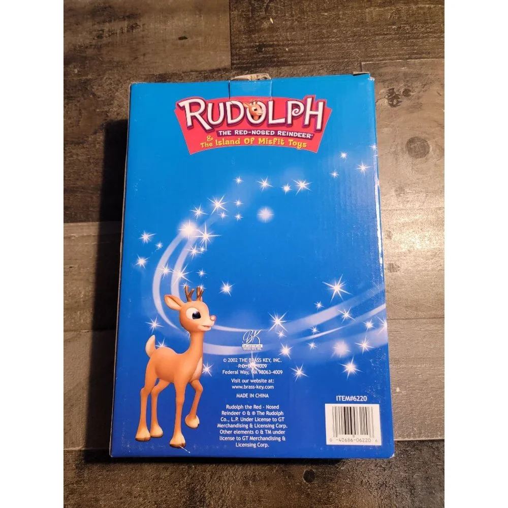 Rudolph the Red-Nosed Reindeer 50 count light set blue white 2002
